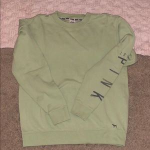 PINK Victoria’s Secret green crewneck
